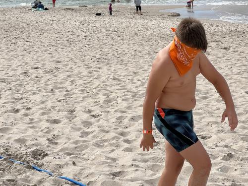 Obóz STE Międzywodzie 2022 - Pasowanie dzieci na "Wilka Morskiego" - 03