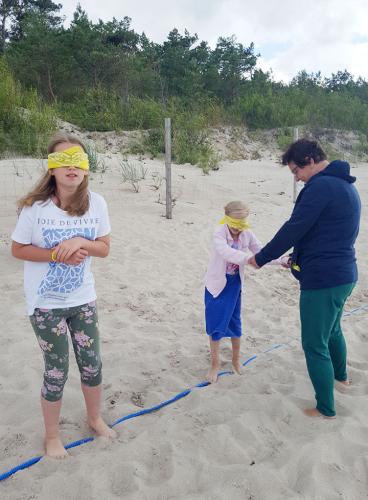 Obóz STE Międzywodzie 2022 - Pasowanie dzieci na "Wilka Morskiego" - 10