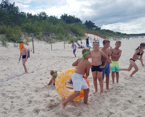 Obóz STE Międzywodzie 2022 - Pasowanie dzieci na "Wilka Morskiego" - 16