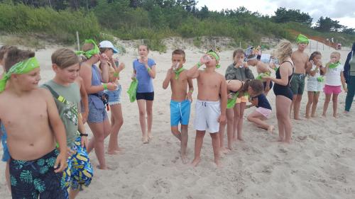 Obóz STE Międzywodzie 2022 - Pasowanie dzieci na "Wilka Morskiego" - 20