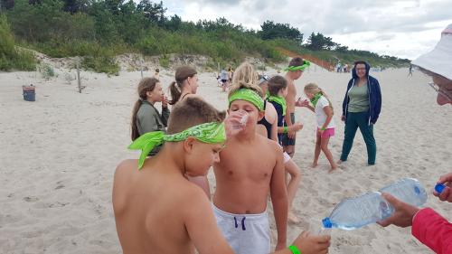 Obóz STE Międzywodzie 2022 - Pasowanie dzieci na "Wilka Morskiego" - 22